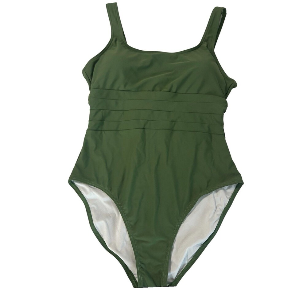 Women’s Green Olive One Piece Swimsuit Size M